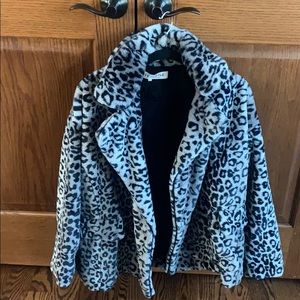 Free people Kate snow leopard coat.